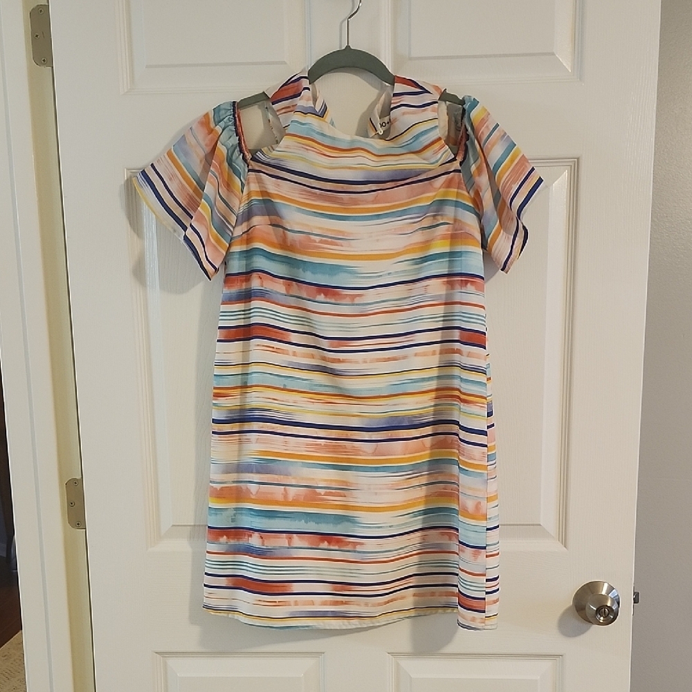 DO+BE Multicolor Striped Kids Dress